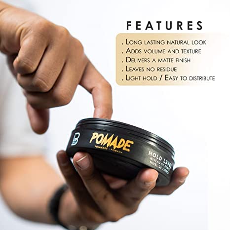 L3 Level 3 Pomade – Keratin-Infused, Flake-Free Hold with Volume & Shine | L3