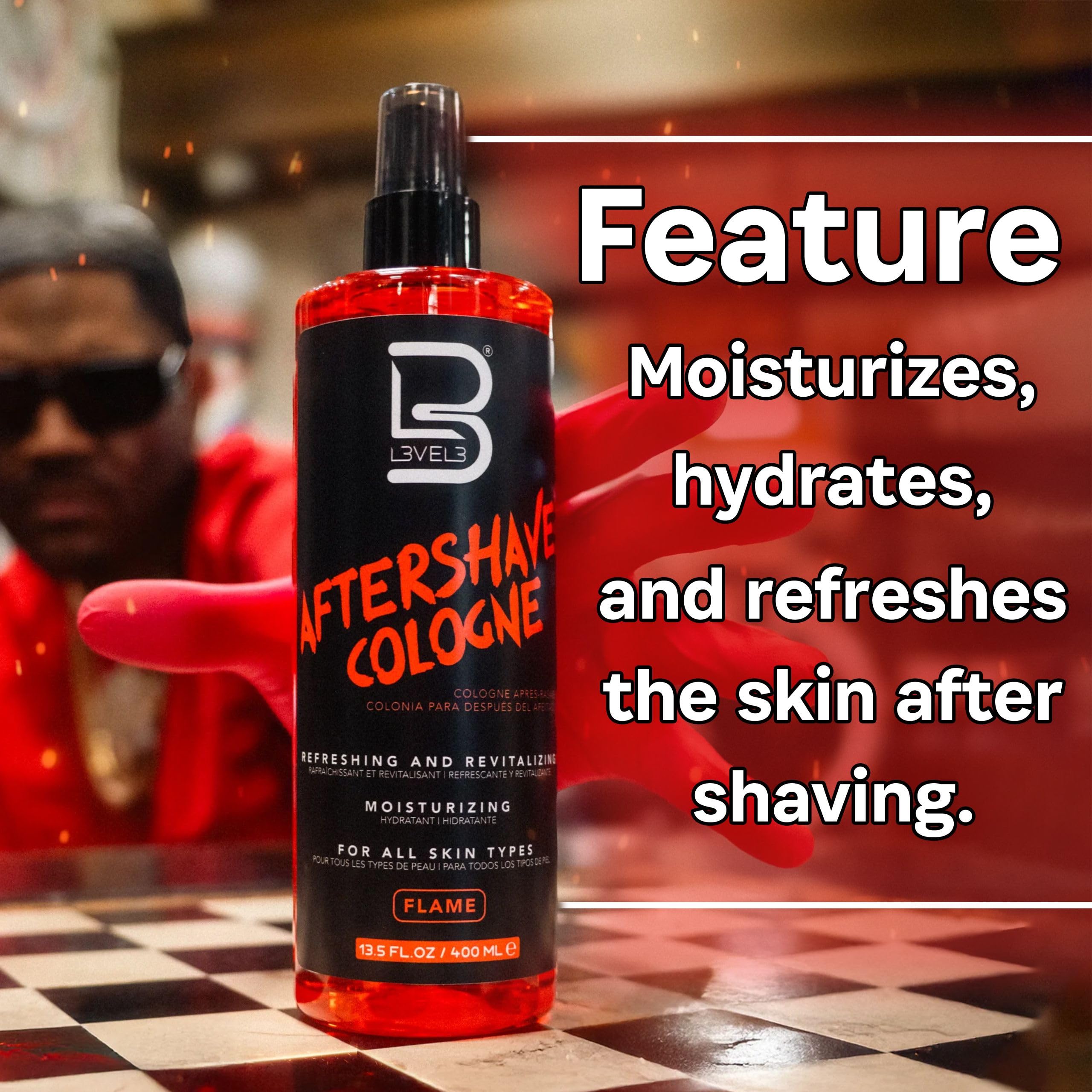 L3 Level 3 After Shave Spray Cologne – Refreshing, Hydrating & Long-Lasting Scent