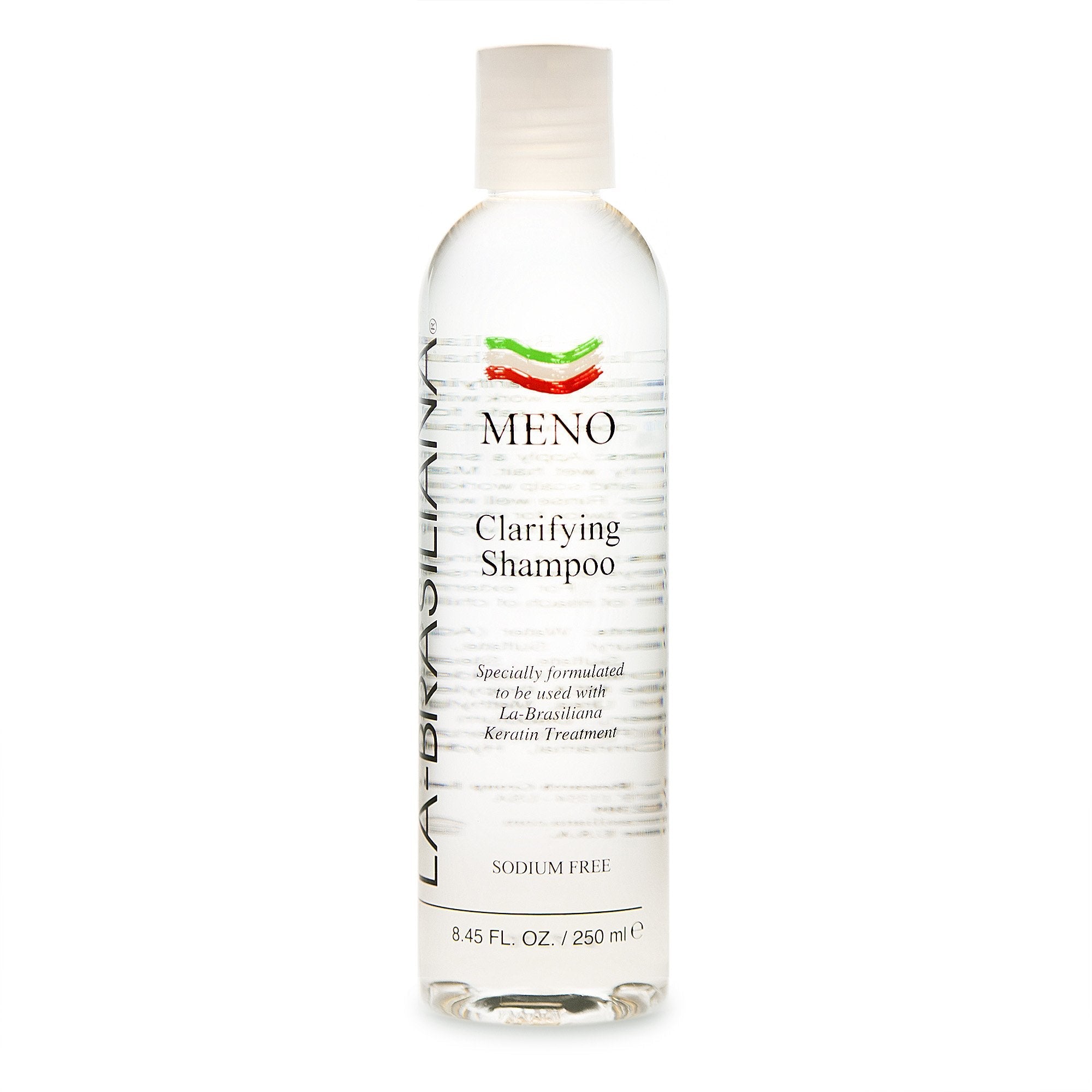 La-Brasiliana Meno Clarifying Shampoo – Pre-Treatment Purifier for Keratin & Collagen, 8.45 fl oz