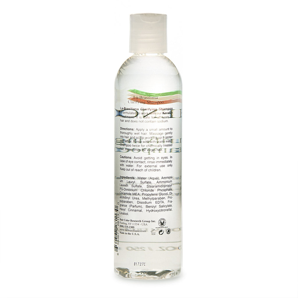 La-Brasiliana Meno Clarifying Shampoo – Pre-Treatment Purifier for Keratin & Collagen, 8.45 fl oz