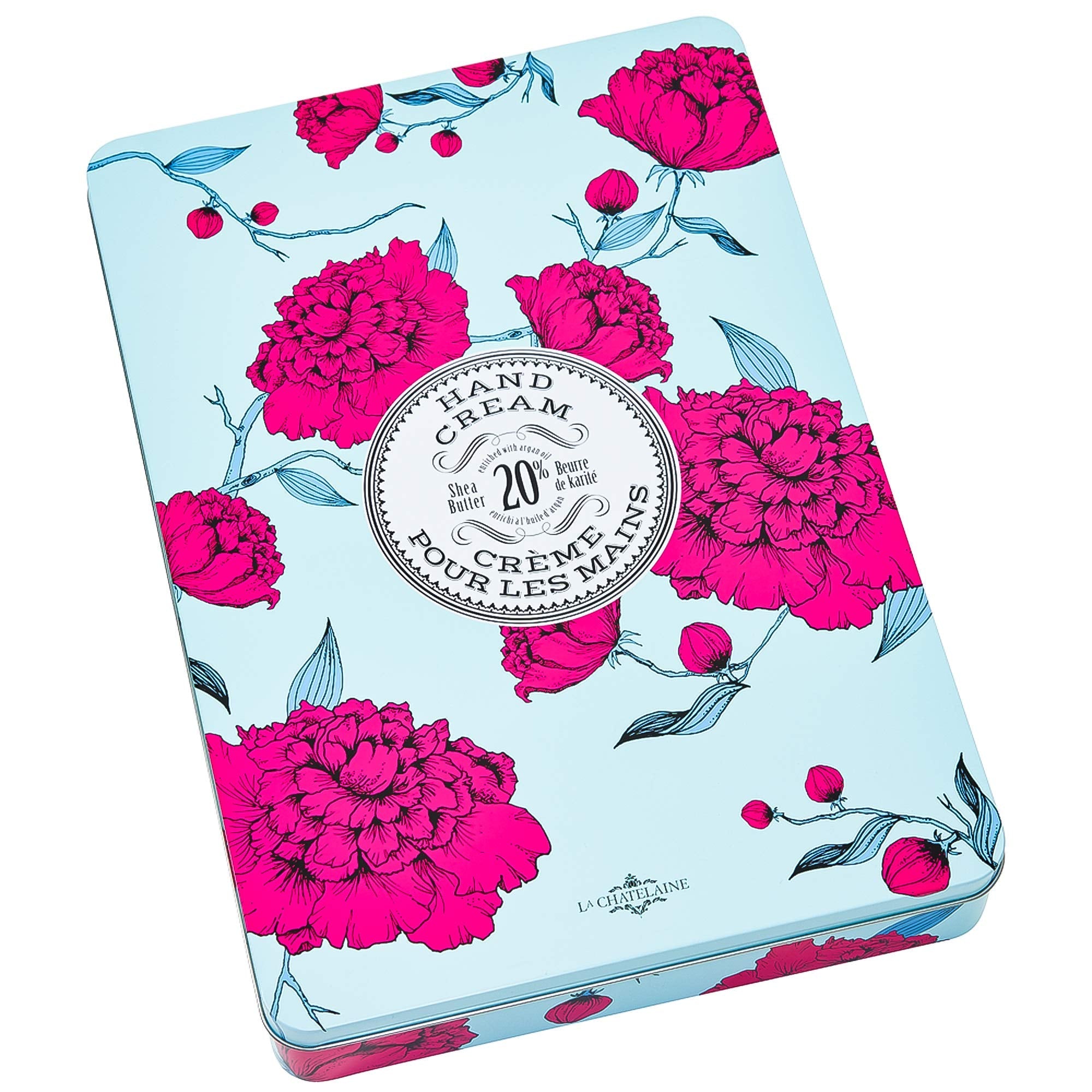 La Chatelaine Deluxe Hand Cream Gift Set Tin – 12 x 1 oz | Oprah Favorite Things, 20% Organic Shea Butter