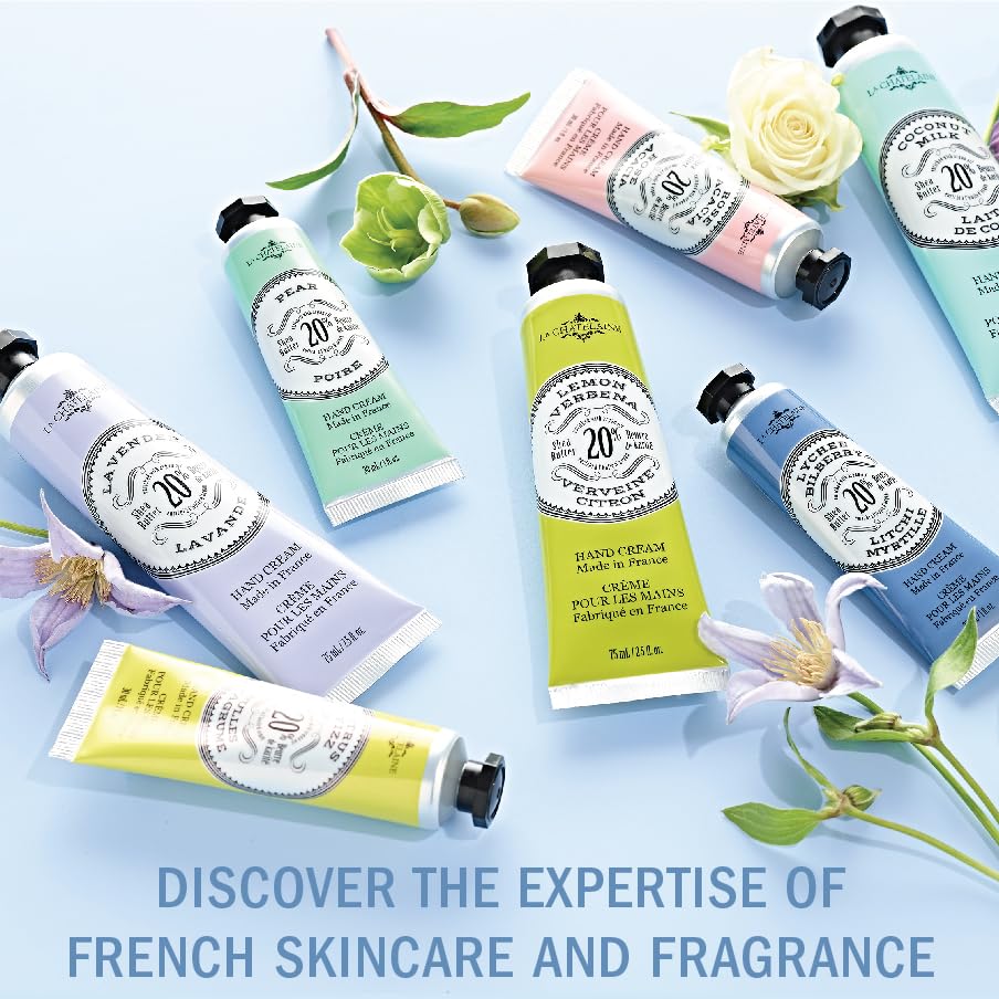 La Chatelaine Hand Cream Trio Tin Gift Set – 20% Organic Shea Butter, Made in France