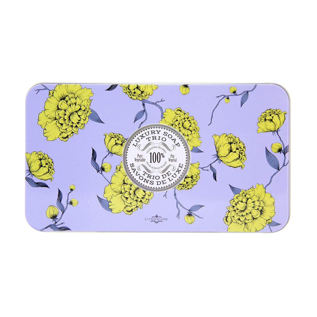 La Chatelaine Lavender Soap Trio Gift Set – Triple Milled, Made in Provence