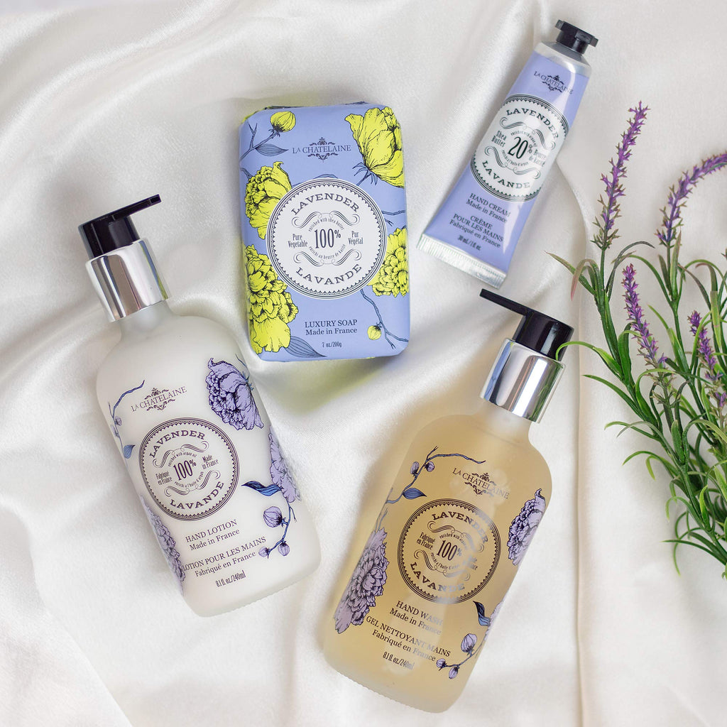 La Chatelaine Lavender Soap Trio Gift Set – Triple Milled, Made in Provence