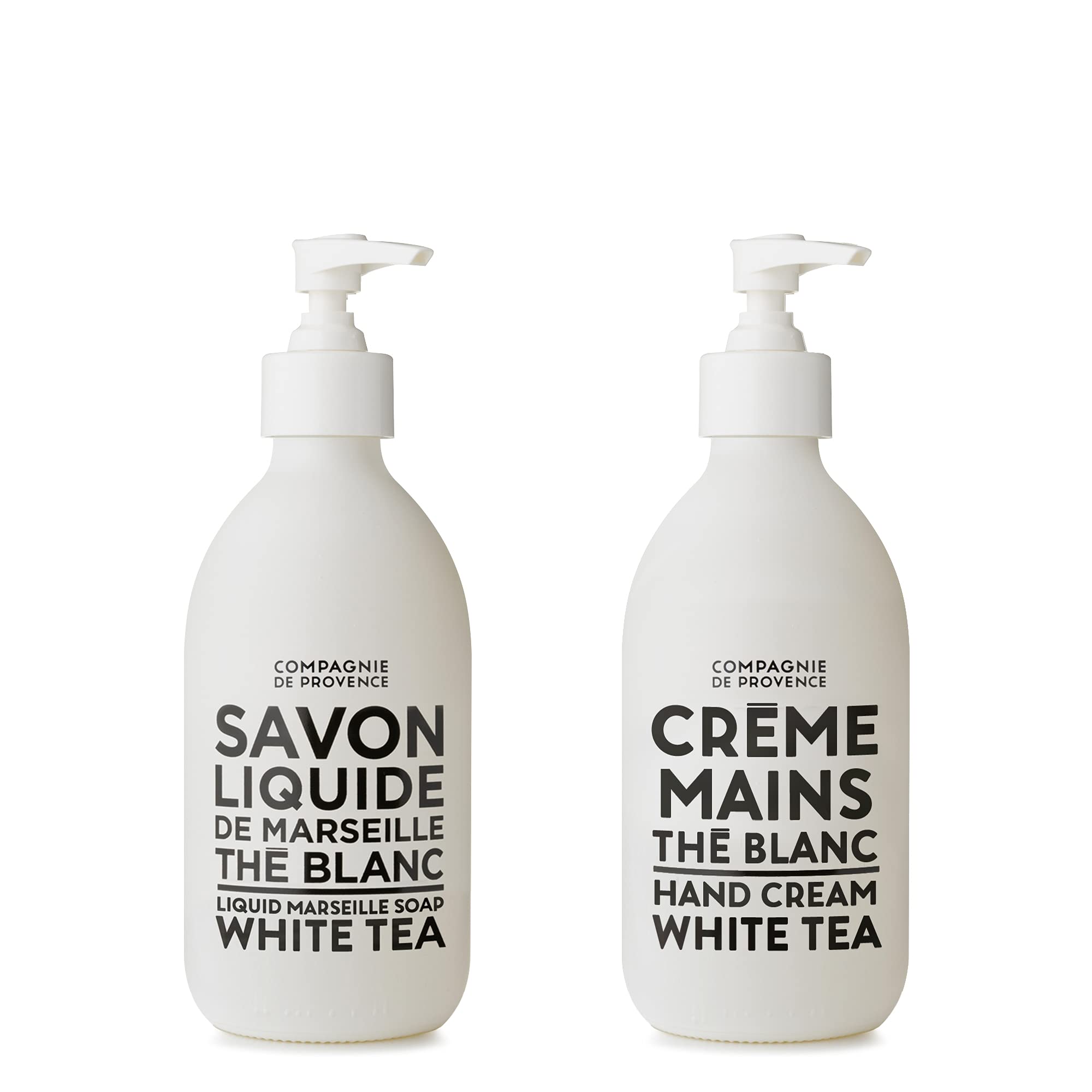La Compagnie de Provence White Tea Liquid Soap & Hand Cream Duo – 10 oz