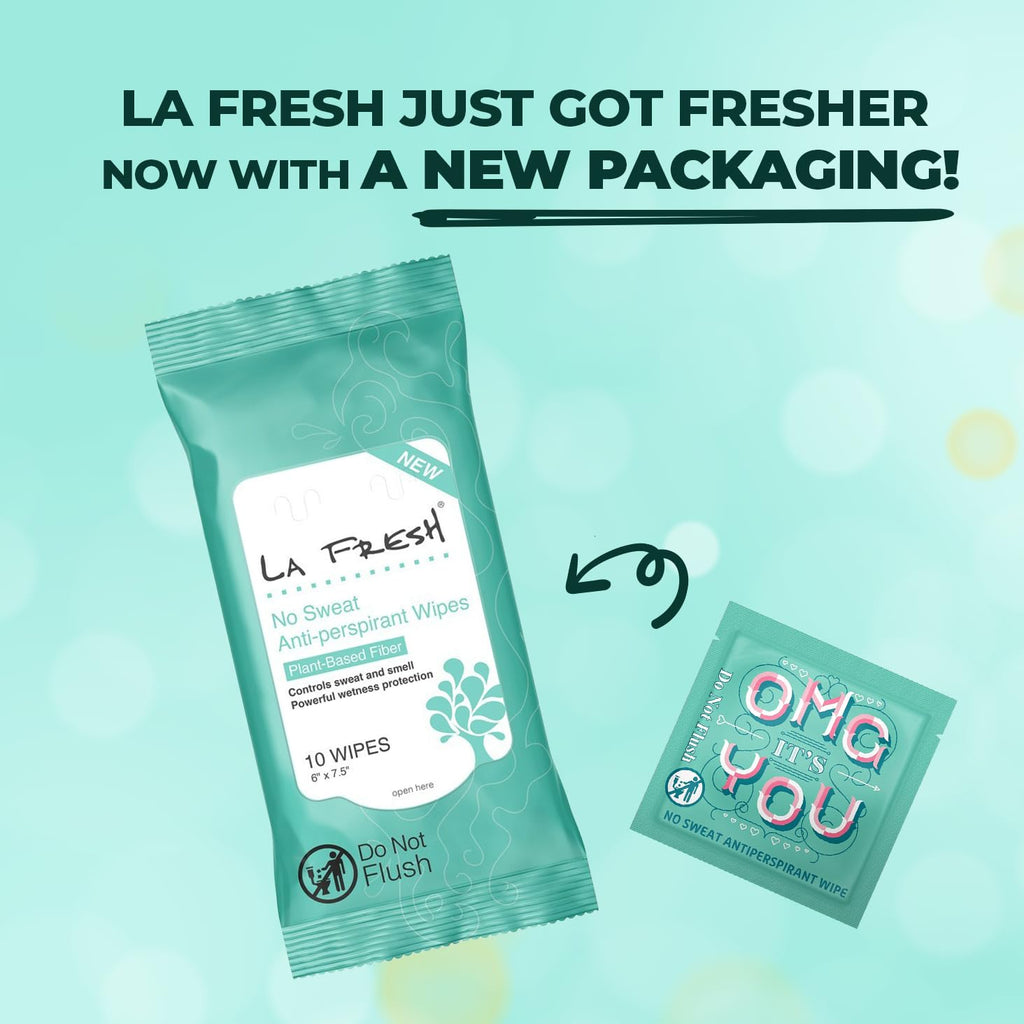 La Fresh Antiperspirant Wipes – Travel-Ready Body Deodorant Wipes for Women and Men (30 Count)
