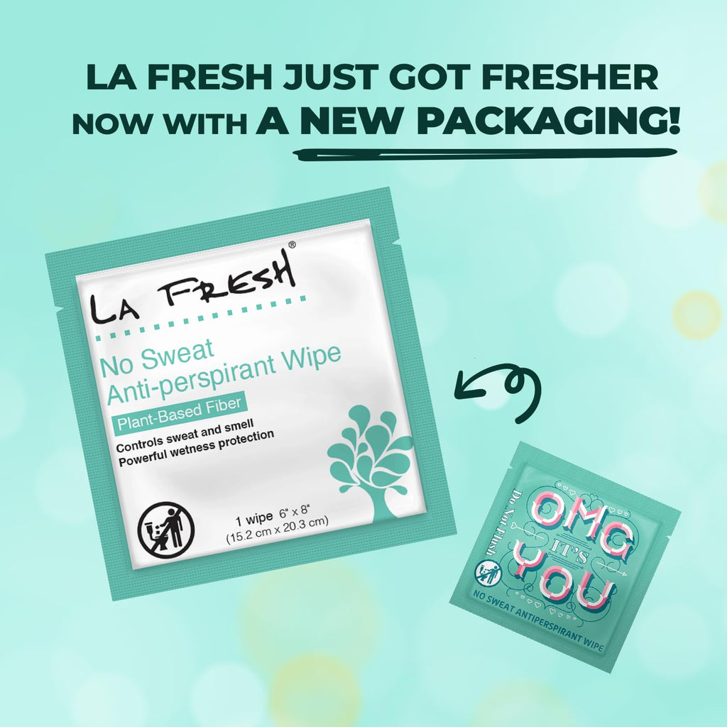 La Fresh Travel Lite Antiperspirant Wipes – 200 Individually Wrapped Towelettes
