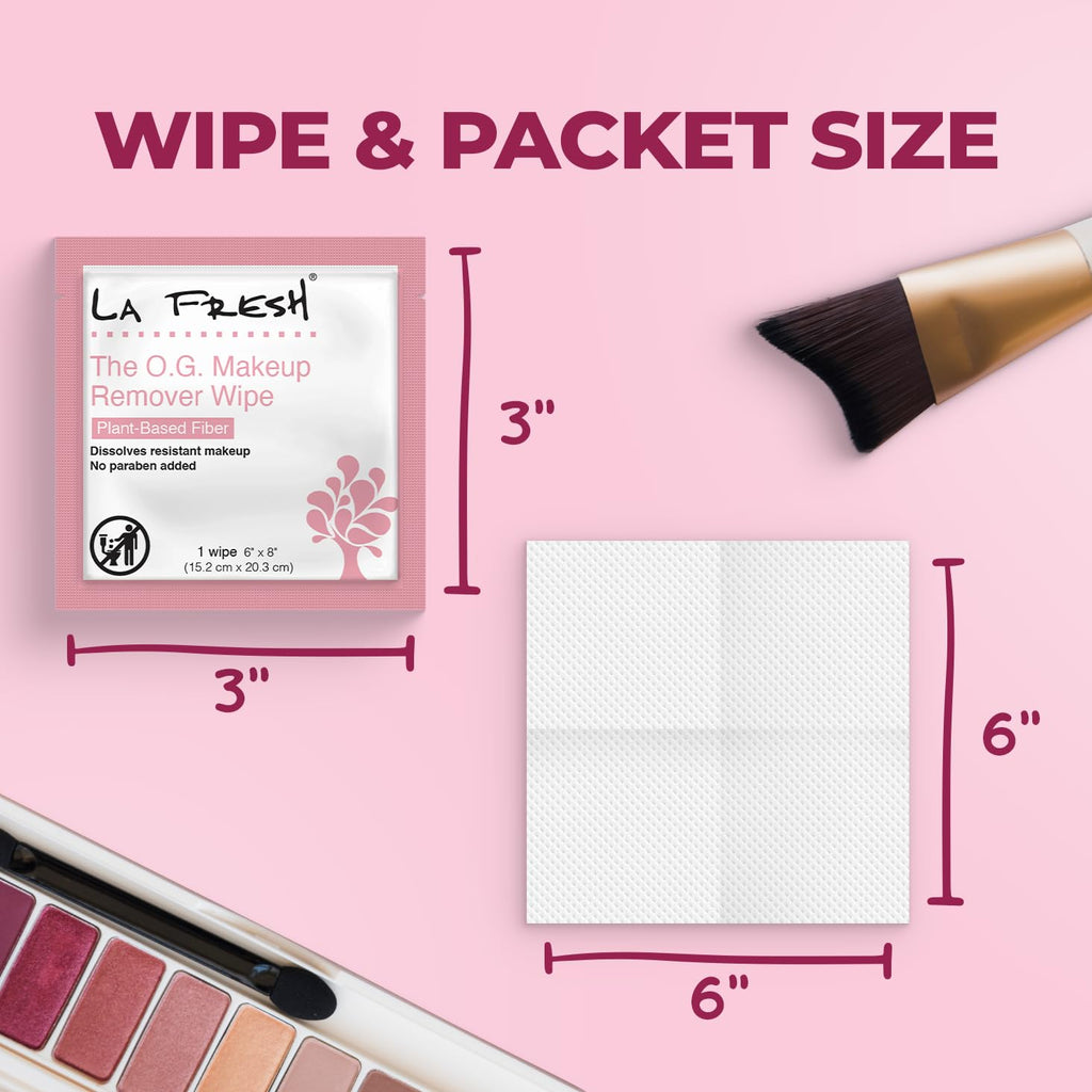 La Fresh Makeup Removal Wipes – Waterproof, 200 Count, Travel Essentials