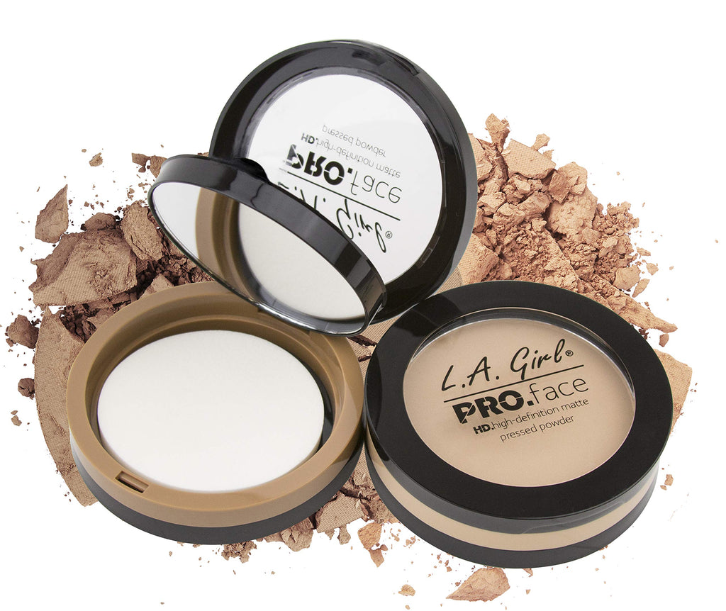 L.A. Girl PRO.face Matte Pressed Powder Chestnut GPP614 (Pack of 3)