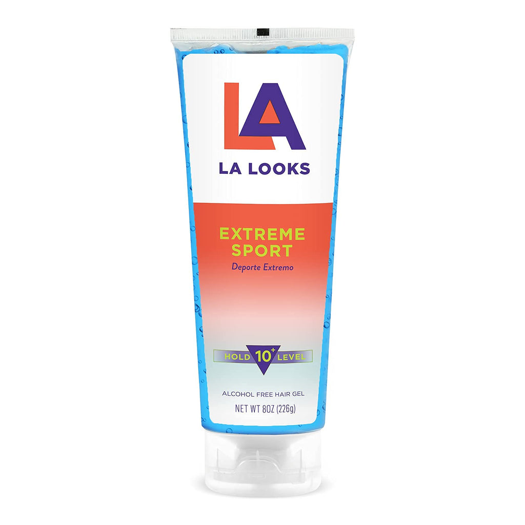 L.A. Looks Absolute Sport Gel - Extreme Hold, 8 oz, Humidity-Resistant, Color-Safe