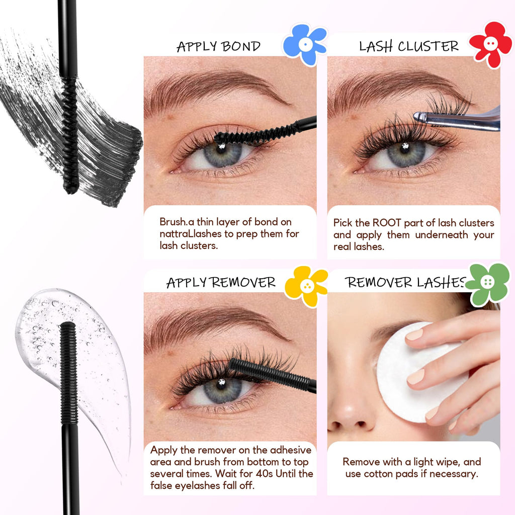 La Maesii Lash Bond and Remover 2-in-1 Pack 2 — Waterproof Glue, 72H Hold, Latex Free