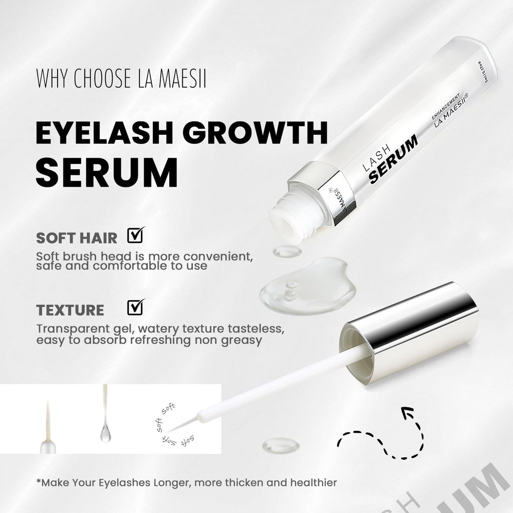 LA MAESII Lash Serum – Advanced Growth Formula for Longer, Thicker Lashes (5mL) | Vegan & Cruelty-Free
