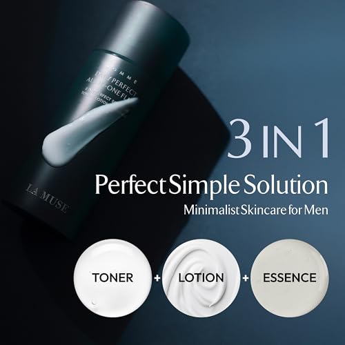 LA MUSE Homme Daily All-in-One Moisturizer | 3-in-1 Toner, Lotion & Essence (Original Size)