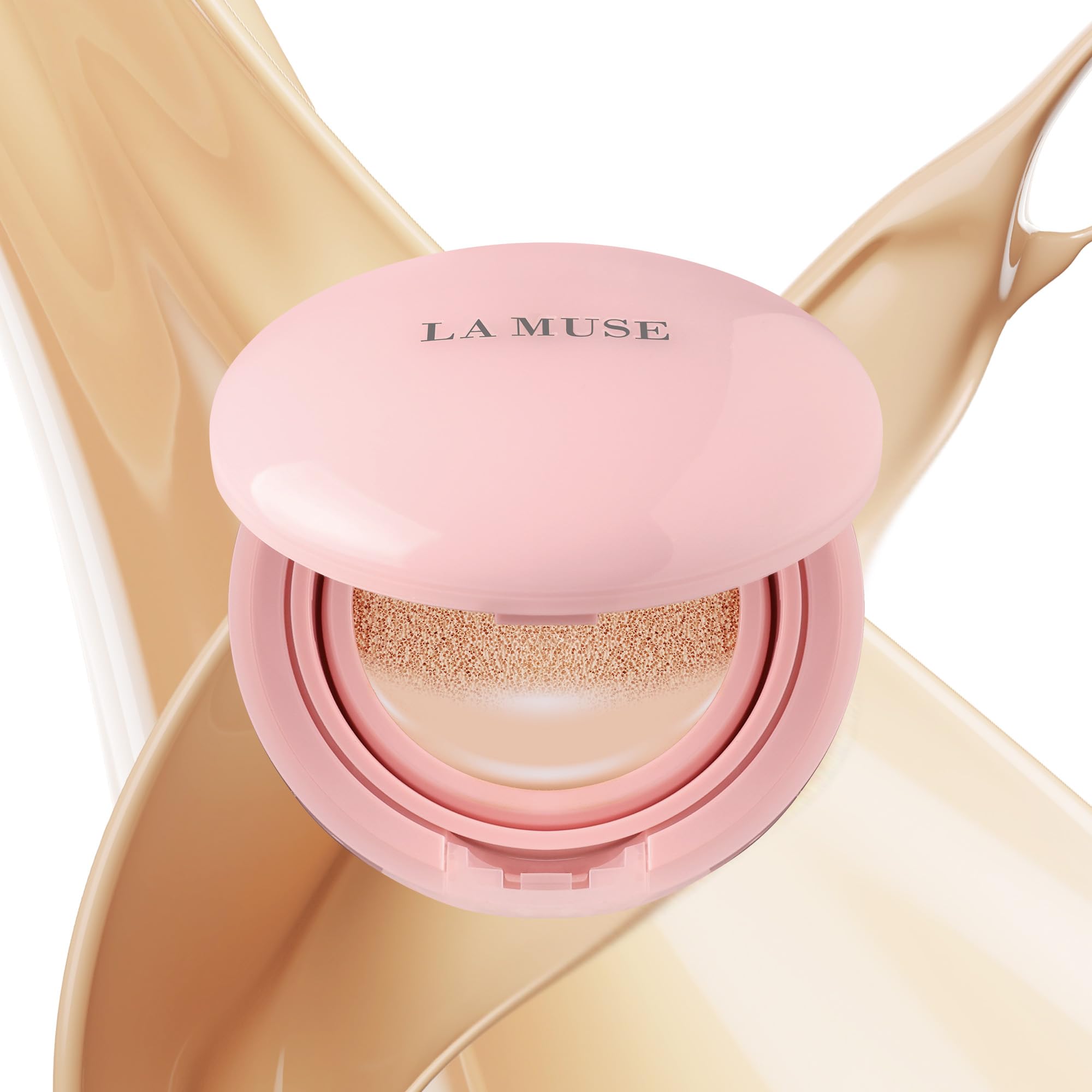 LA MUSE Korean Glow Cushion Foundation No.22 Neutral Beige | PDRN + 65% Hyaluronic Hydration