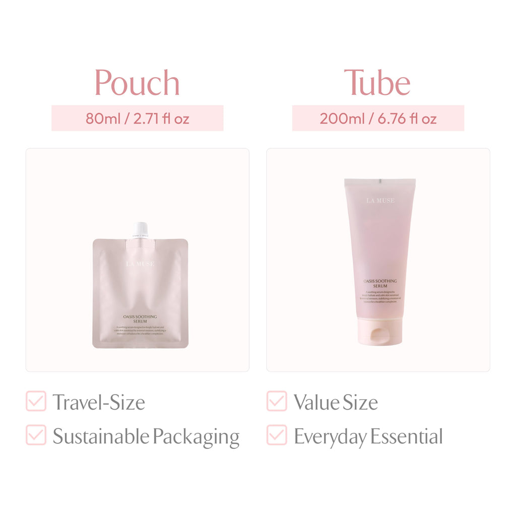 LA MUSE Oasis Soothing Serum Tube – Deep Hydration, Instant Cooling, Non-Sticky Gel