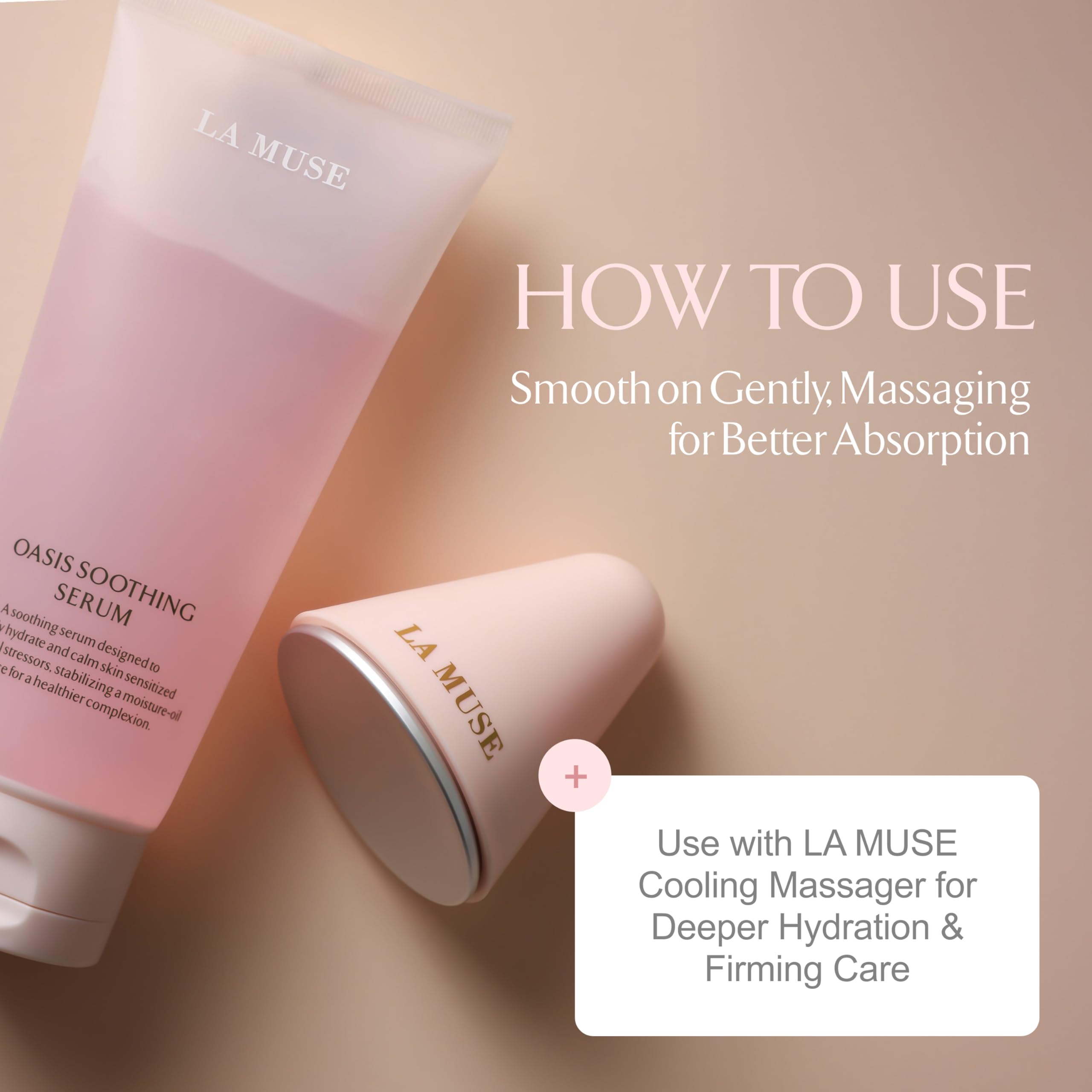 LA MUSE Oasis Soothing Serum Tube – Deep Hydration, Instant Cooling, Non-Sticky Gel