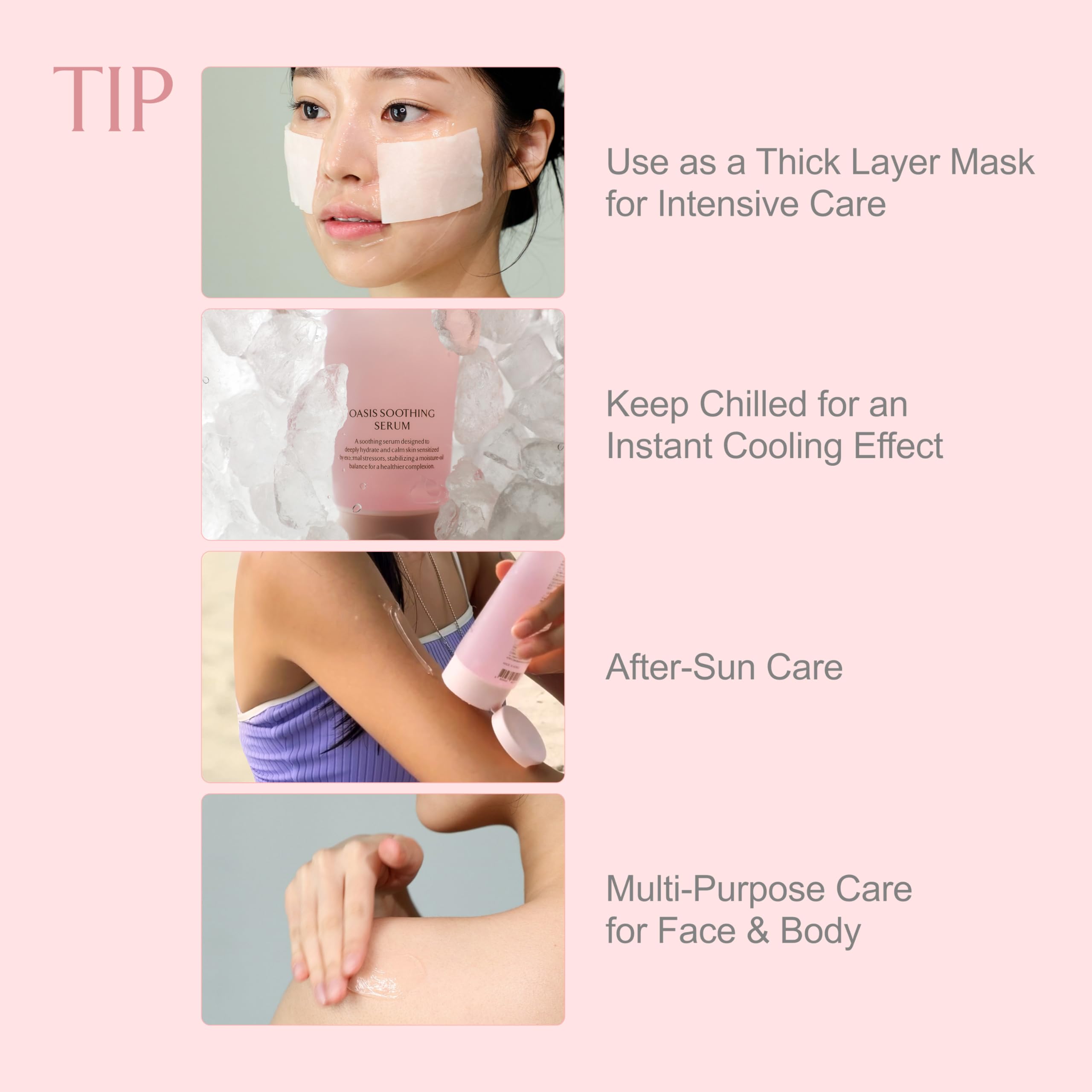 LA MUSE Oasis Soothing Serum Tube – Deep Hydration, Instant Cooling, Non-Sticky Gel