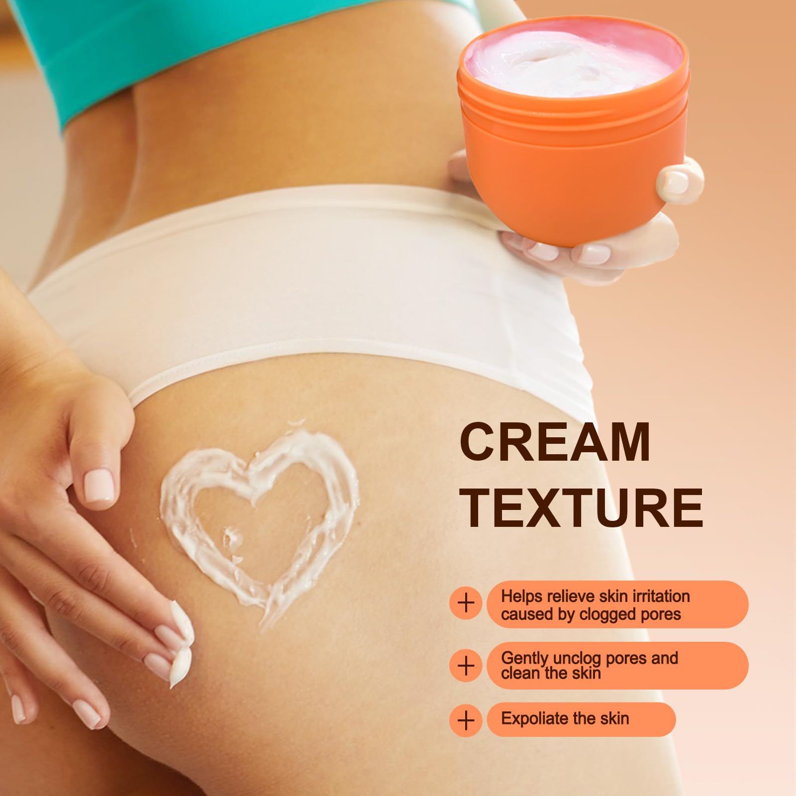 LA.PERSONAL Butt Acne Clearing Treatment – Body Cream for Back, Buttocks, Thigh & Chest