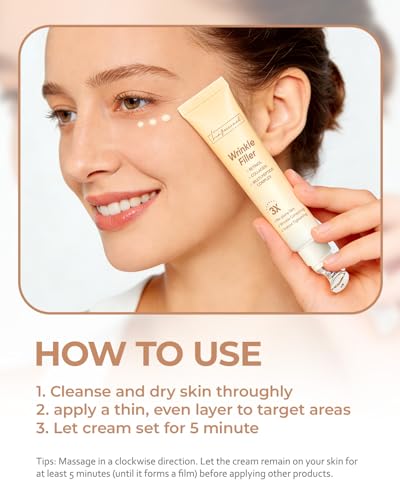 LA.PERSONAL Wrinkle Filler: Instant Eye & Face Lift Cream with Collagen & Multi-Peptide Complex (0.53 oz)