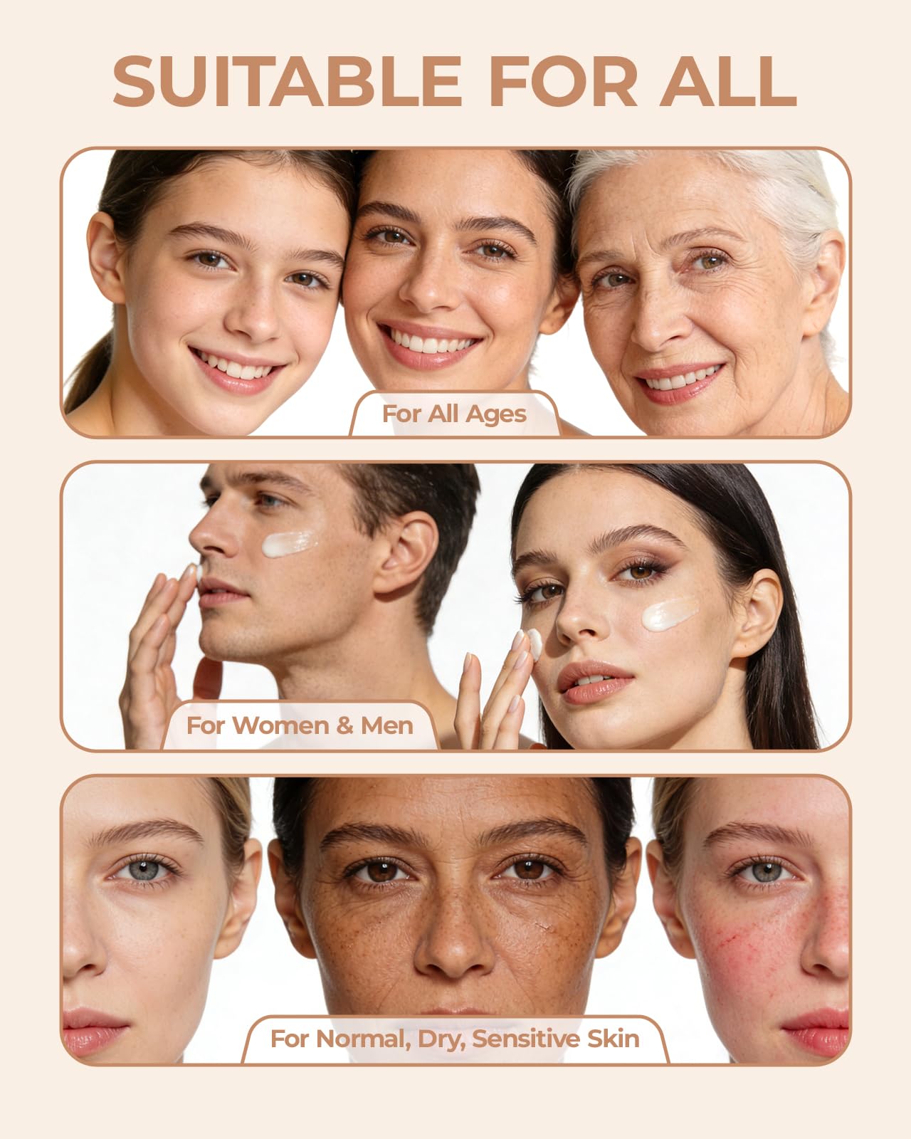 LA.PERSONAL Wrinkle Filler: Instant Eye & Face Lift Cream with Collagen & Multi-Peptide Complex (0.53 oz)