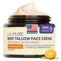 LA PURE Beef Tallow Face Cream – Hydrating, Non-Greasy Moisturizer with Aloe Vera, Hyaluronic Acid, Frankincense & Vitamin E