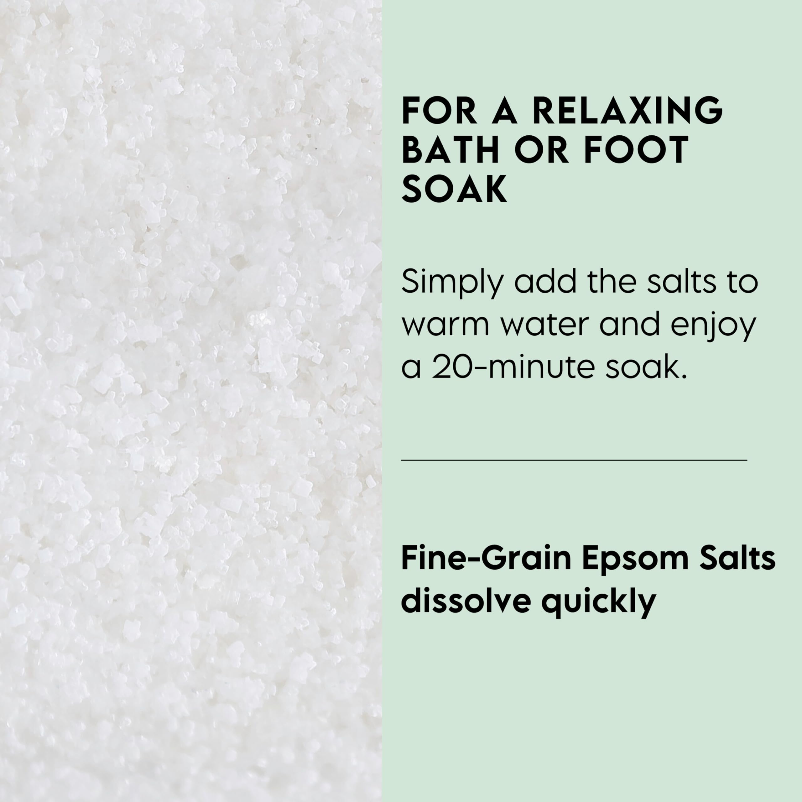 LA SALT CO Epsom Bath Salt – Unscented, Fine Grain, 50 lb Bulk Bag (Magnesium Sulfate USP)
