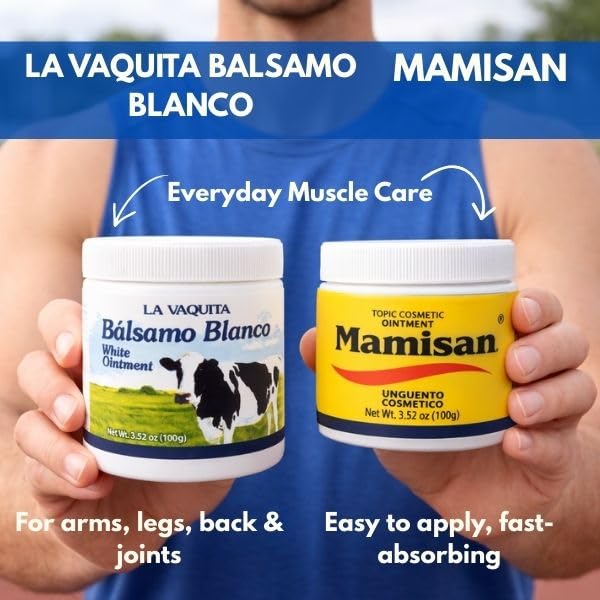 La Vaquita White Balm Cosmetic Ointment (3.52 oz) for Sweat, Fat Burning, Joint Relief & Muscle Recovery