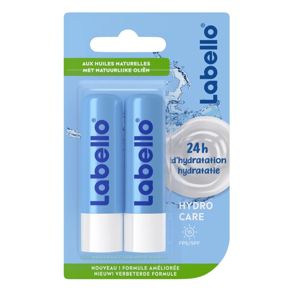 Labello Hydro Care Double Pack – 2 x 4.8 g | SPF 15 Lip Balm