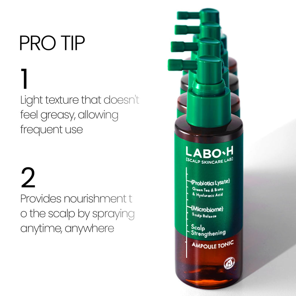LABO-H Scalp Strengthening Spray – Vegan Tonic for Hair Growth & Anti-Loss | Rosemary & Peppermint