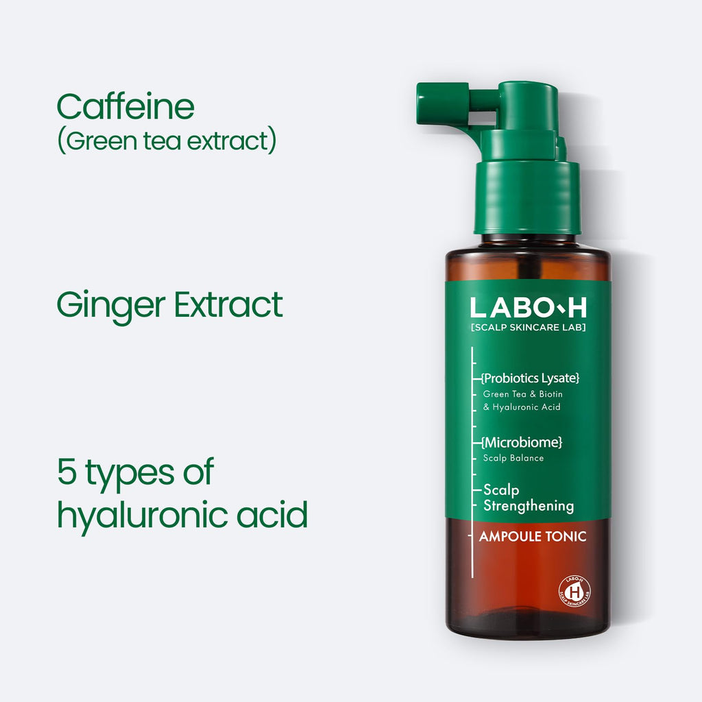 LABO-H Scalp Strengthening Spray – Vegan Tonic for Hair Growth & Anti-Loss | Rosemary & Peppermint