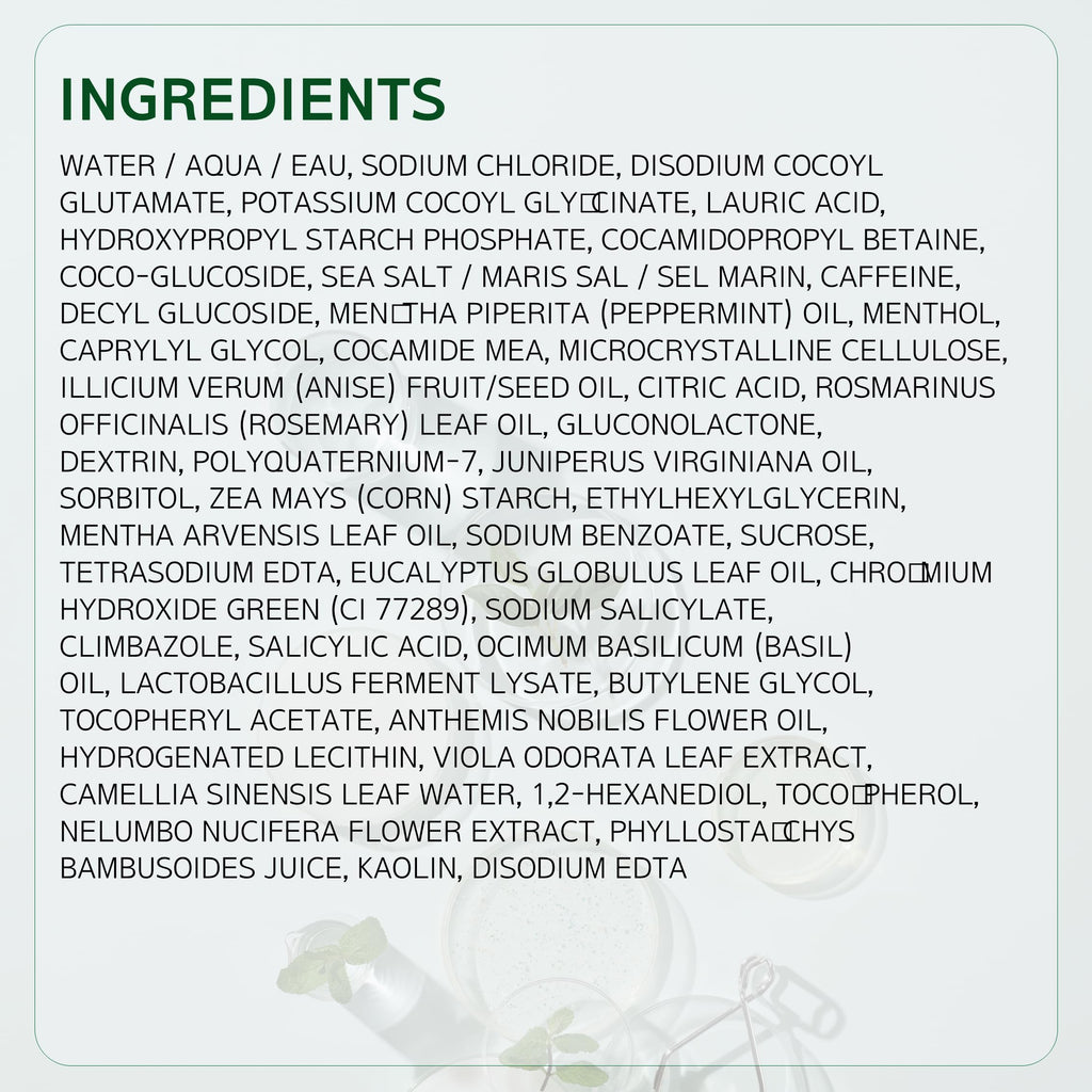 LABO-H Scalp Strengthening Scrub – Hair Growth Support, Rosemary & Sea Salt, Vegan, Sulfate Free, 7.33 Fl Oz