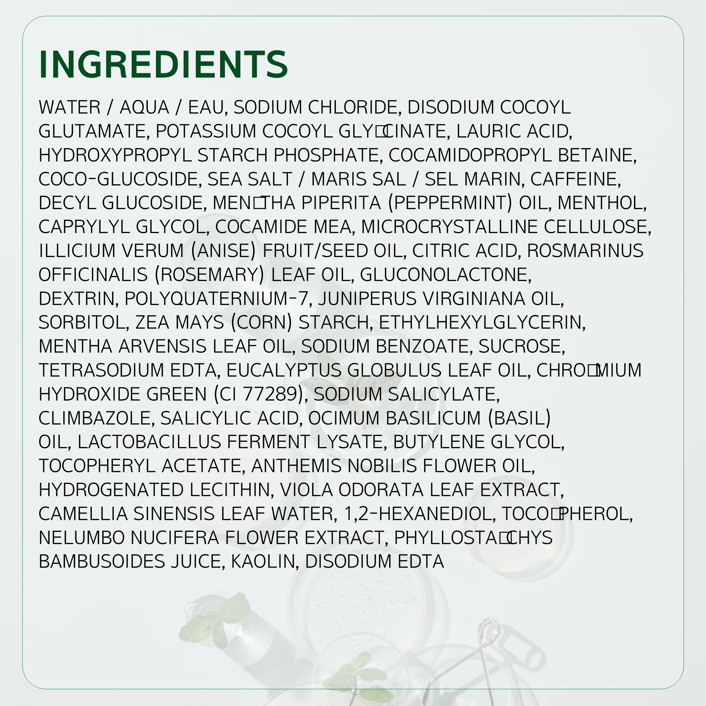 LABO-H Scalp Strengthening Scrub – Hair Growth Support, Rosemary & Sea Salt, Vegan, Sulfate Free, 7.33 Fl Oz