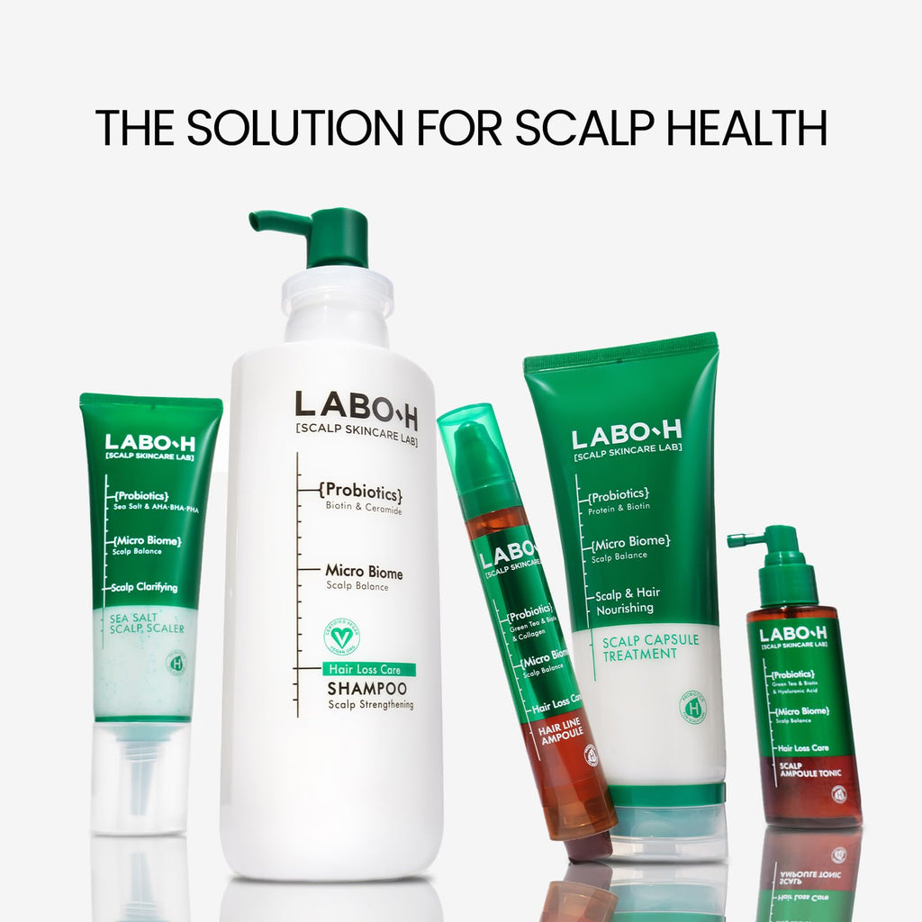 LABO-H Scalp Strengthening Scrub – Hair Growth Support, Rosemary & Sea Salt, Vegan, Sulfate Free, 7.33 Fl Oz