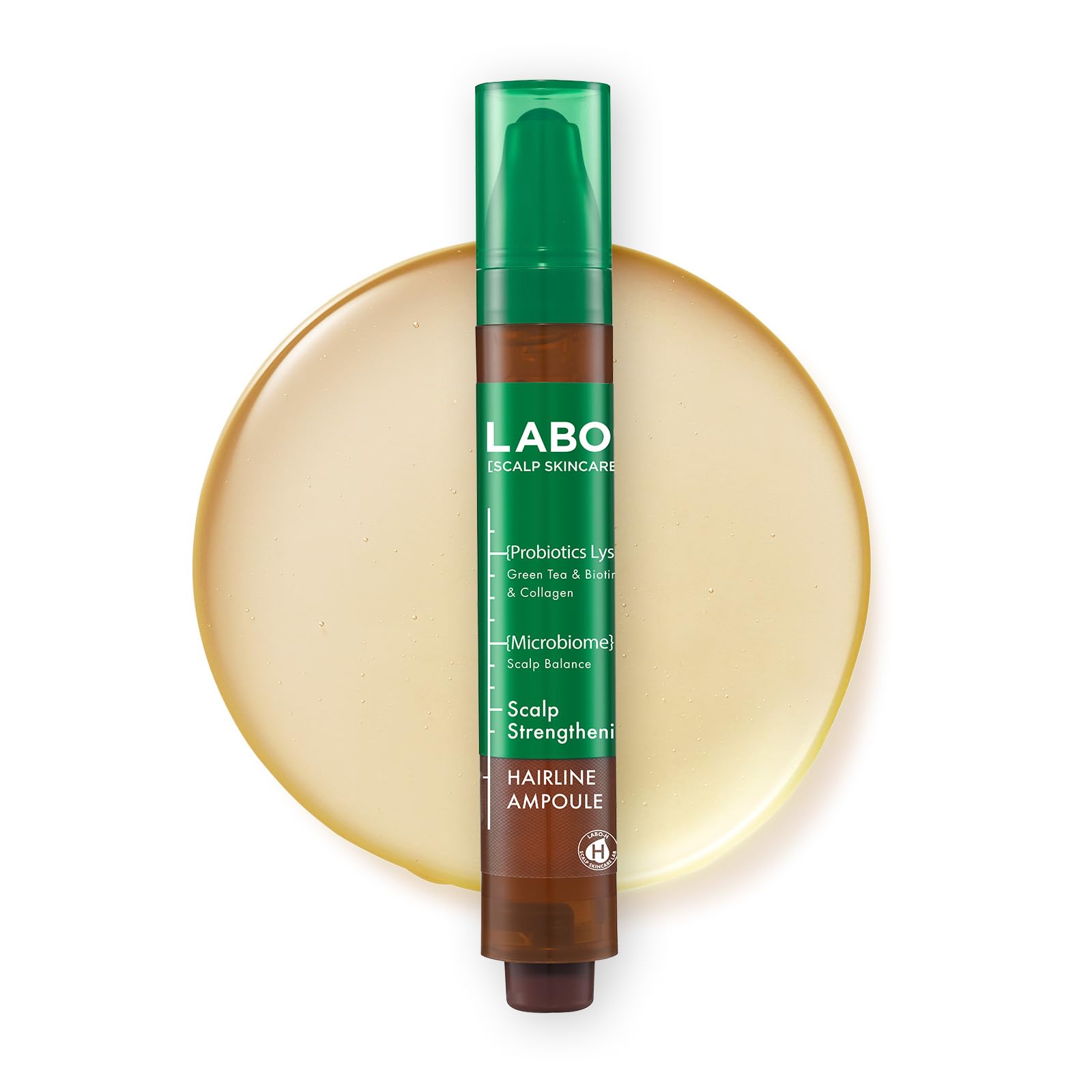 LABO-H Scalp Strengthening Roll-On Serum – Vegan Hair Support, 0.5 fl oz