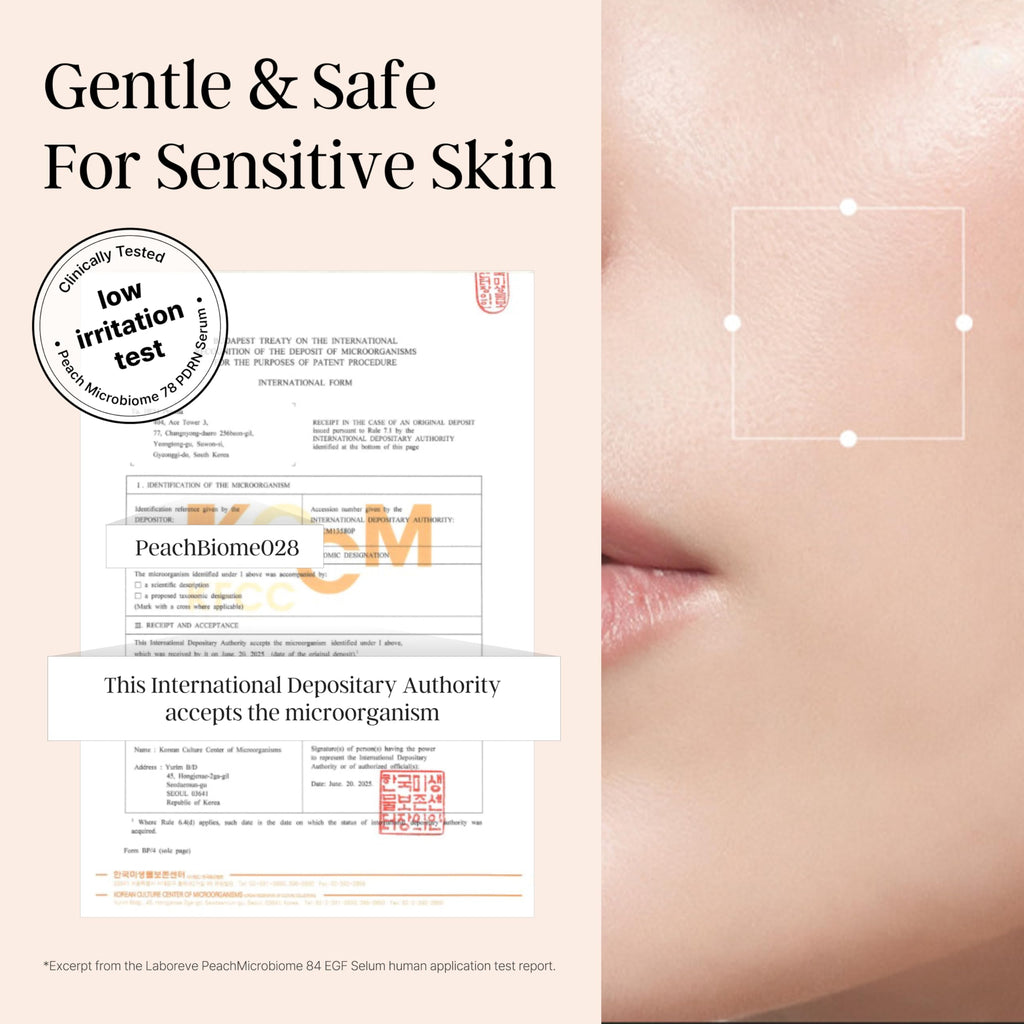 Laboreve PeachMicrobiome 84 EGF Serum | Probiotic Skincare for Hydration, Elasticity & Radiance | Korean Microbiome Science