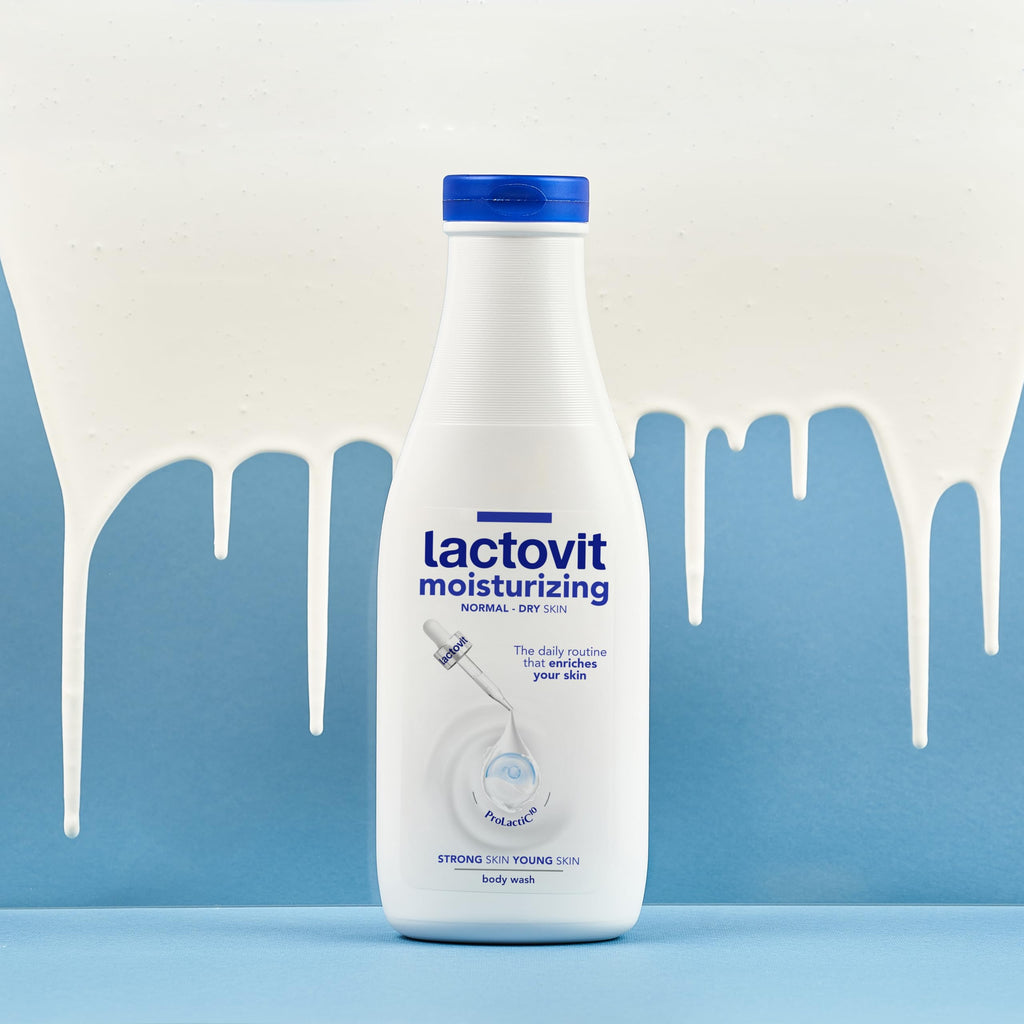 Lactovit Moisturizing Body Wash | Hydrating Shower Gel for All Skin Types | ProLactiC10, Collagen & Elastin Booster | 6 x 600 ml