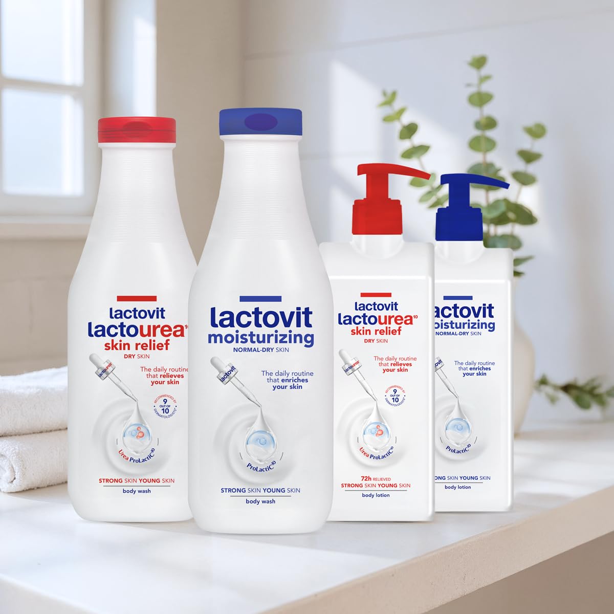 Lactovit Lactourea Body Lotion | Hydrating Urea Moisturiser for Dry Skin | ProLactiC10 Complex