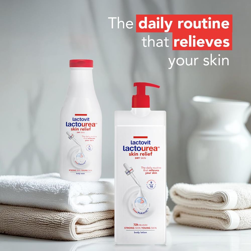 Lactovit Lactourea Body Lotion | Hydrating Urea Moisturiser for Dry Skin | ProLactiC10 Complex