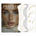 LADDYFOX 20 Pcs Gold Face Makeup Patches – Glitter Freckles, Waterproof Sparkle for Mardi Gras