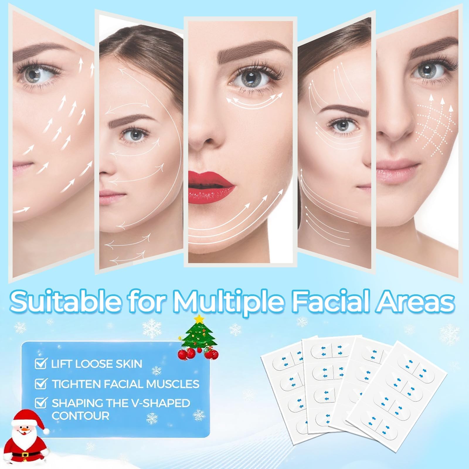 LadPemo Face Lift Tape – 144 Invisible Patches for Instant Lift & Contour