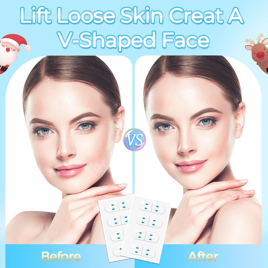 LadPemo Face Lift Tape – 144 Invisible Patches for Instant Lift & Contour