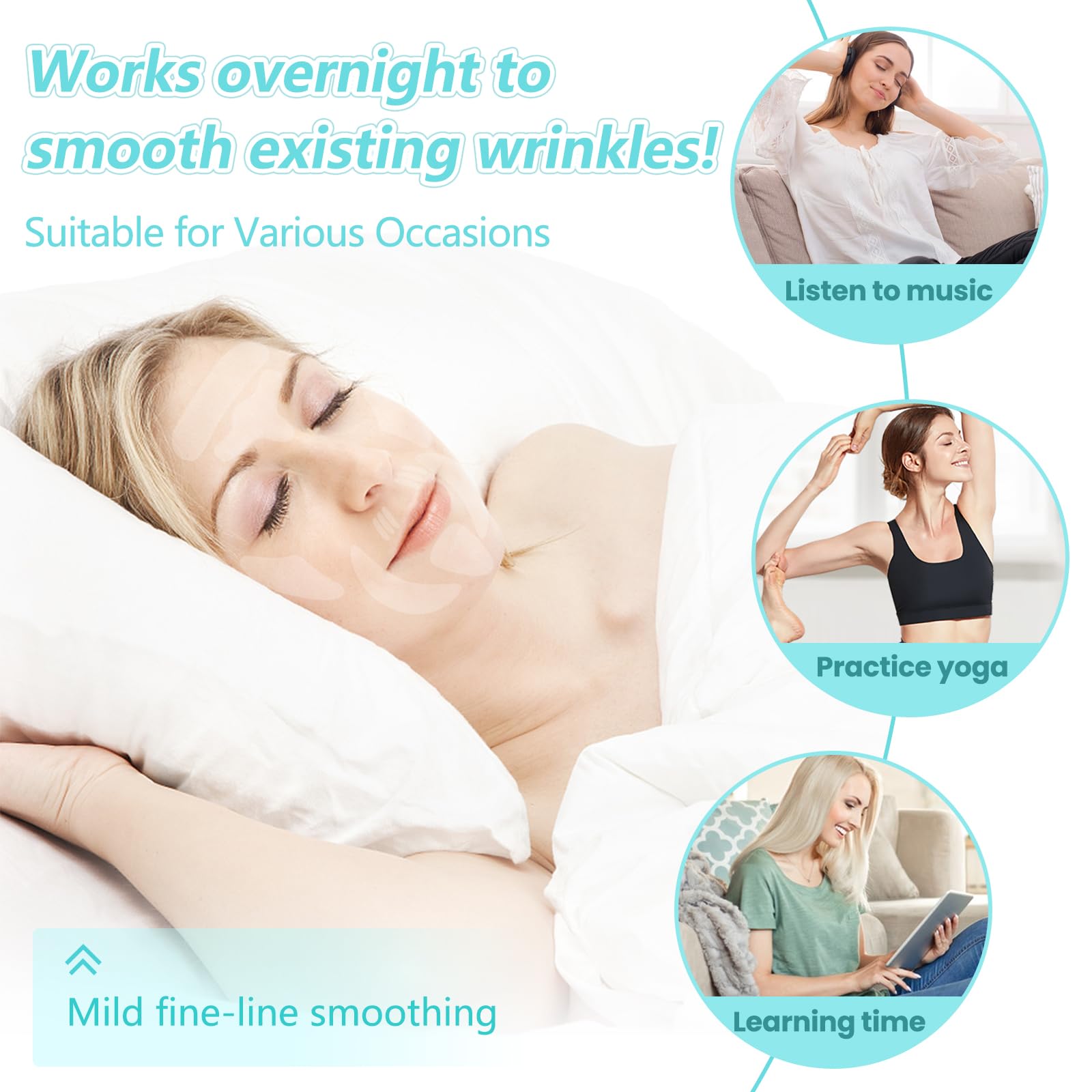 LadPemo Face Tape Overnight Wrinkle Patches – 208 Pcs for Facial Lines