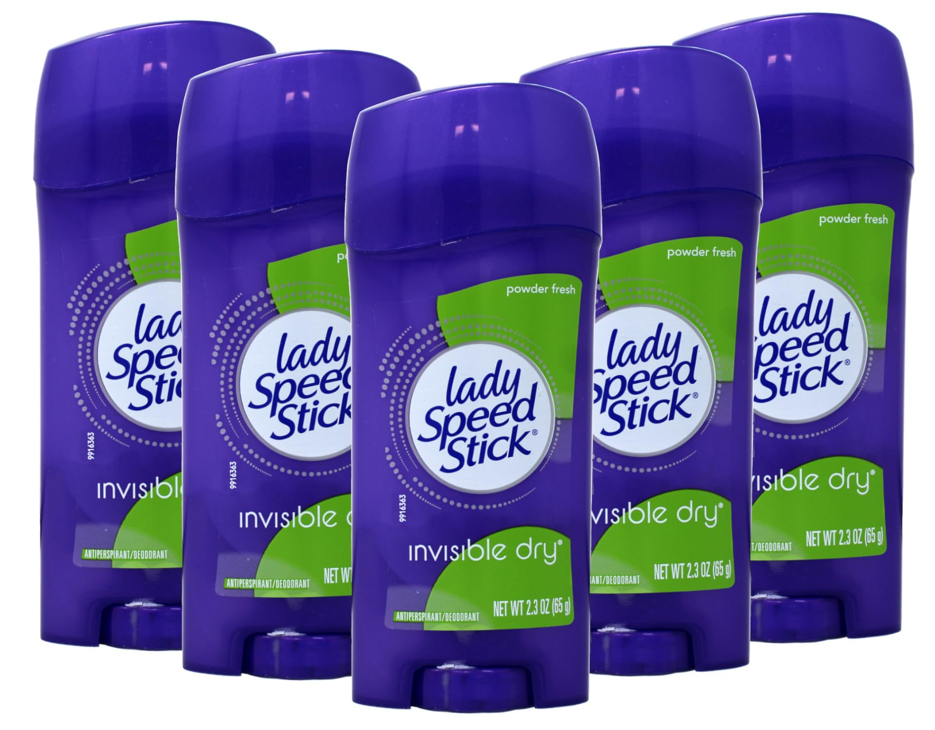 Lady Speed Stick Invisible Dry Antiperspirant Deodorant Powder Fresh – 2.3 oz (Pack of 5)
