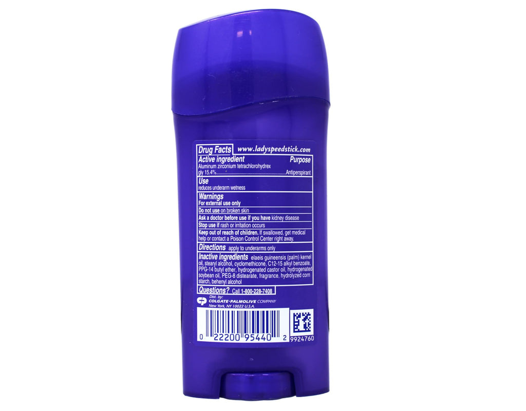 Lady Speed Stick Invisible Dry Antiperspirant Deodorant Powder Fresh – 2.3 oz (Pack of 5)