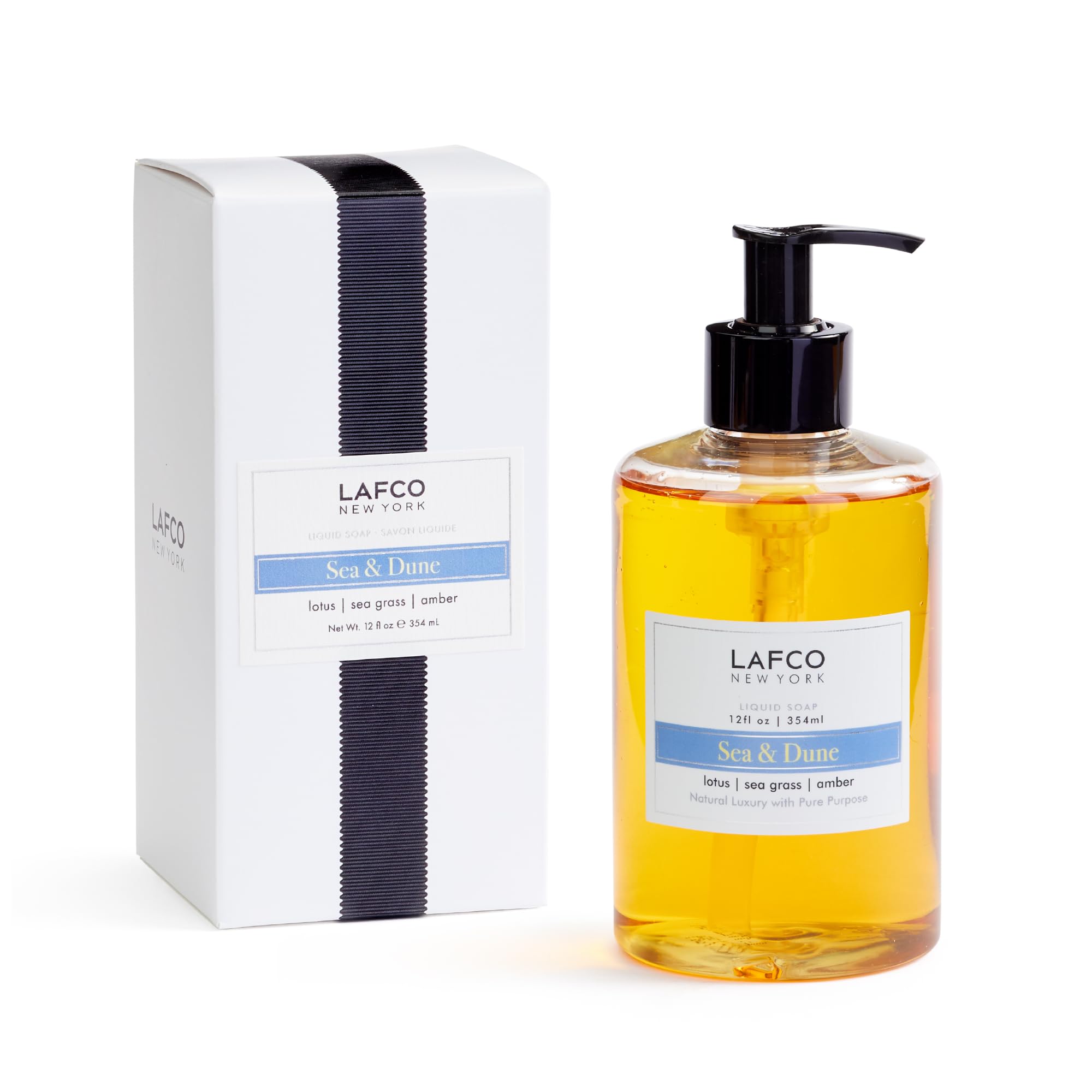 LAFCO New York Sea & Dune Liquid Soap – Hydrating Olive Oil, Hypoallergenic & Cruelty-Free (12 oz)