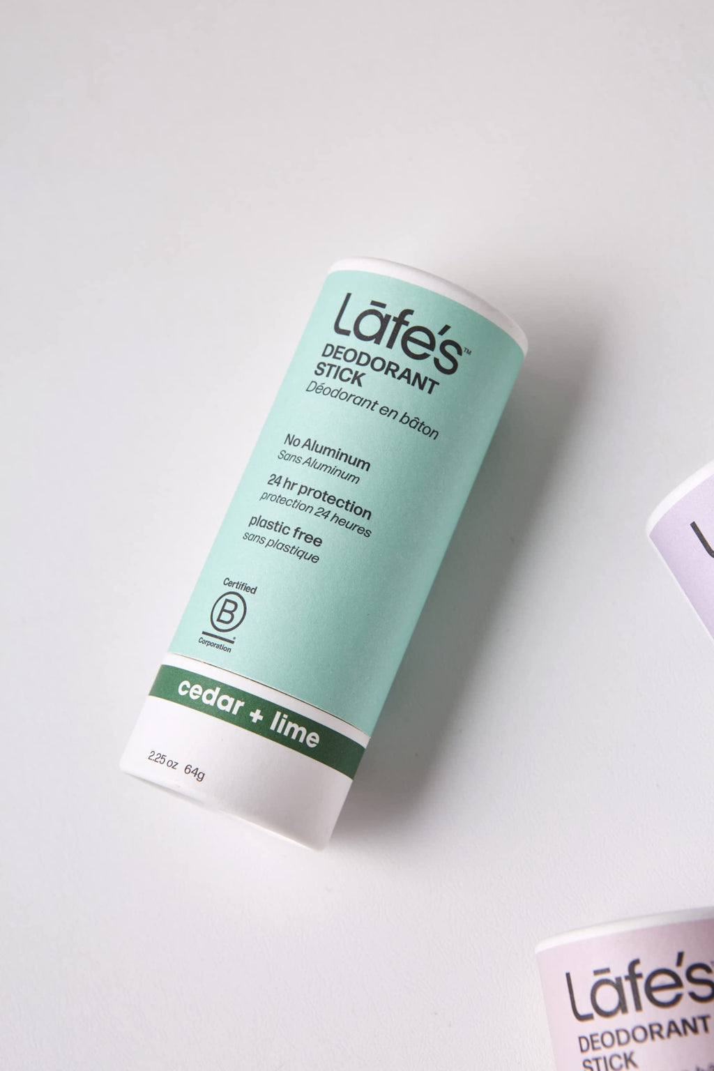 Lafe's Cedar & Lime Deodorant | Plastic-Free Paper Packaging | 24-Hour Protection
