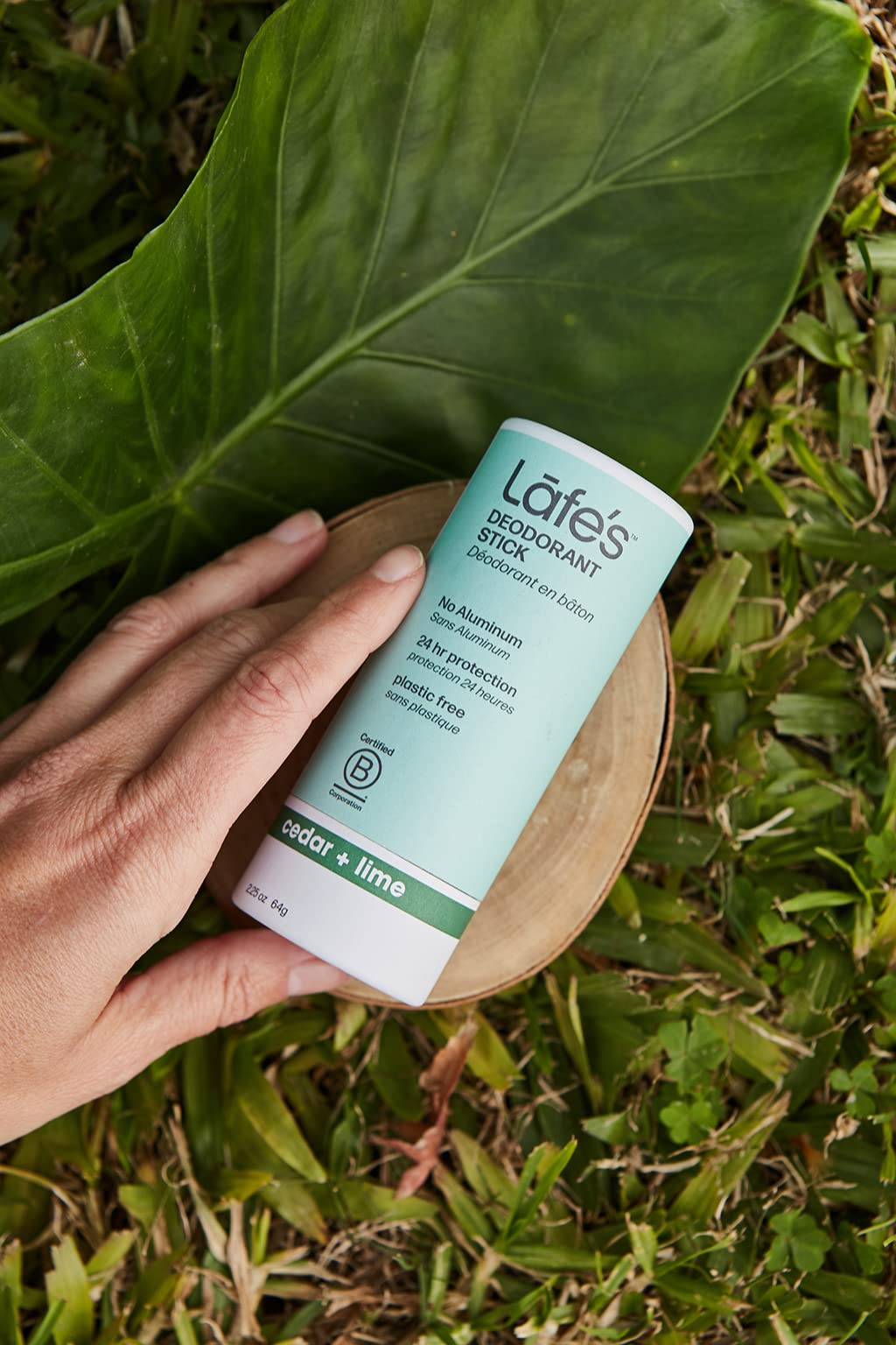 Lafe's Cedar & Lime Deodorant | Plastic-Free Paper Packaging | 24-Hour Protection