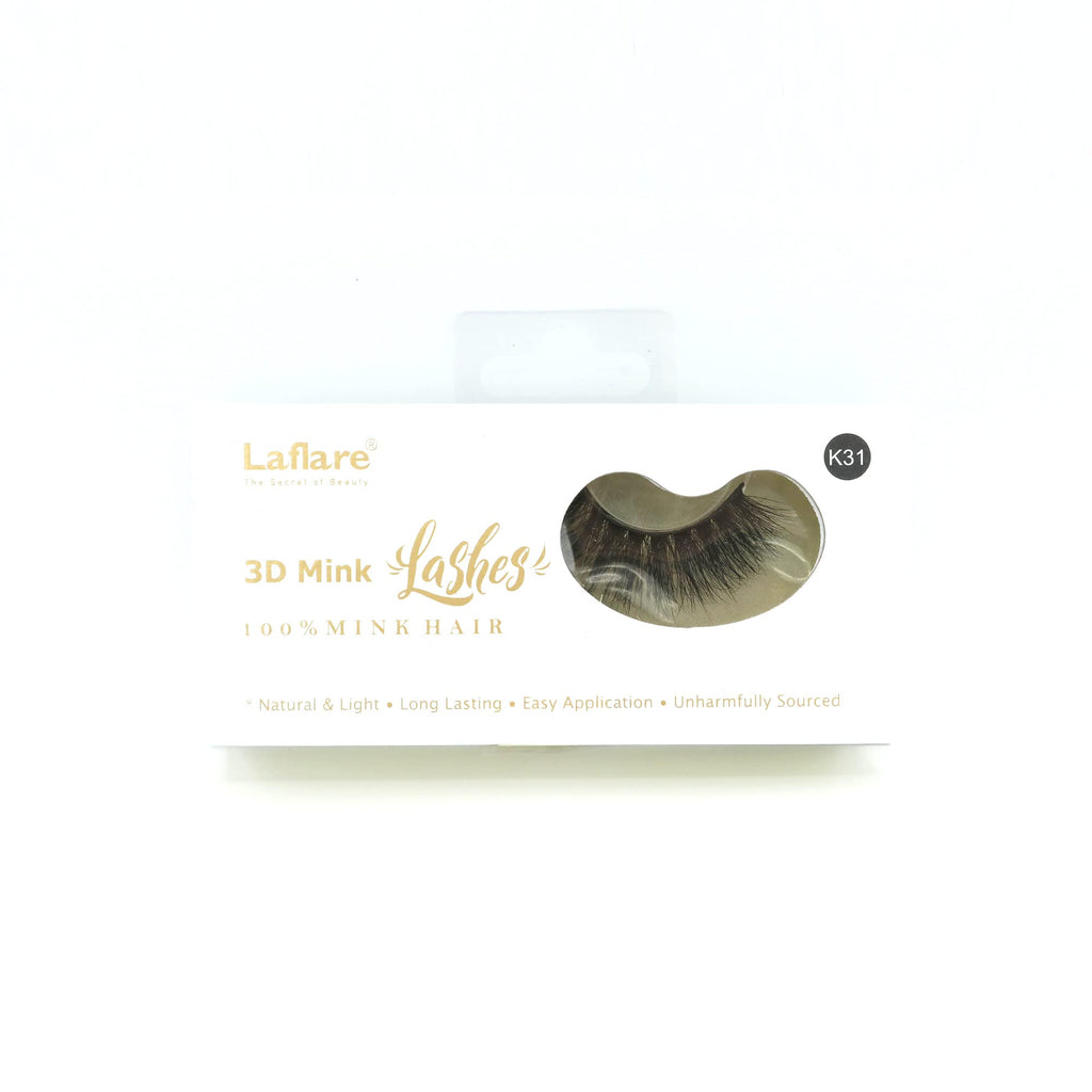 Laflare 3D Mink Lashes K31 – Luxurious, Lightweight & Easy to Apply