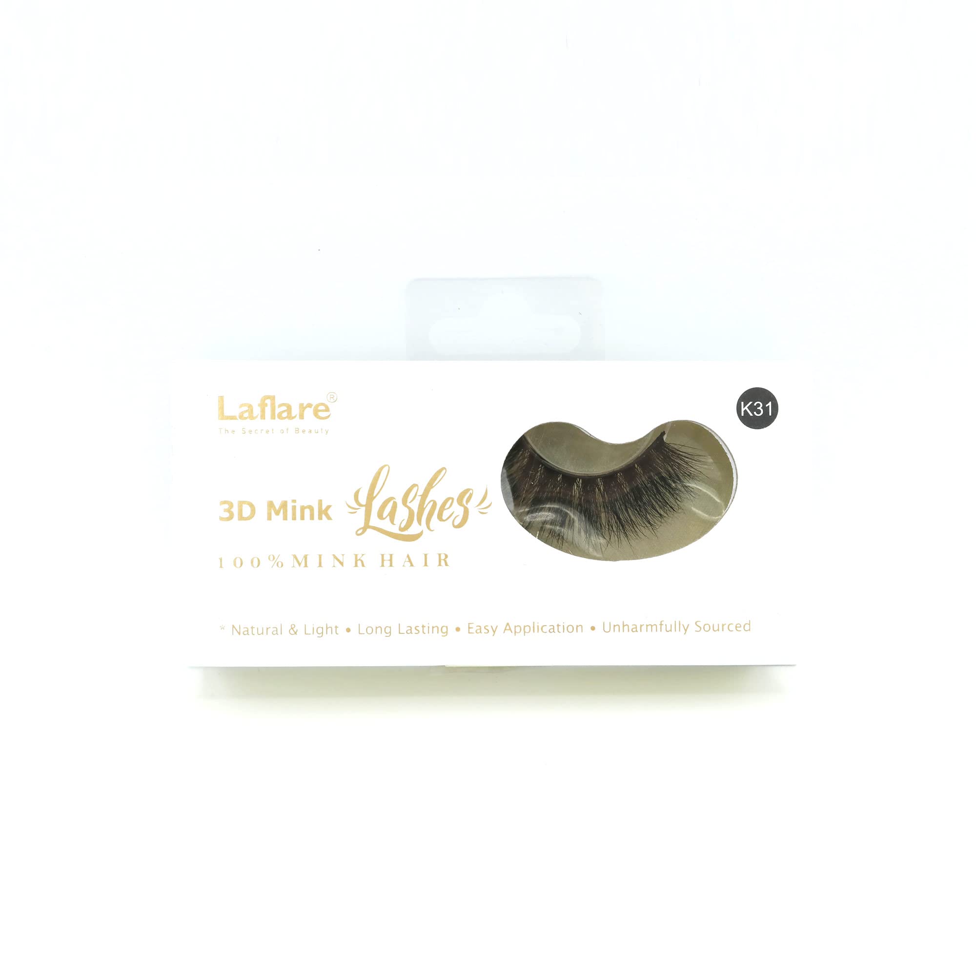 Laflare 3D Mink Lashes K31 – Luxurious, Lightweight & Easy to Apply