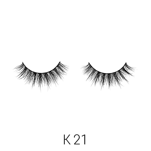 Laflare 3D Real Mink Eyelashes K21 – Handmade, Lightweight & Natural